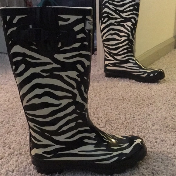Zebra rain boots Clearance